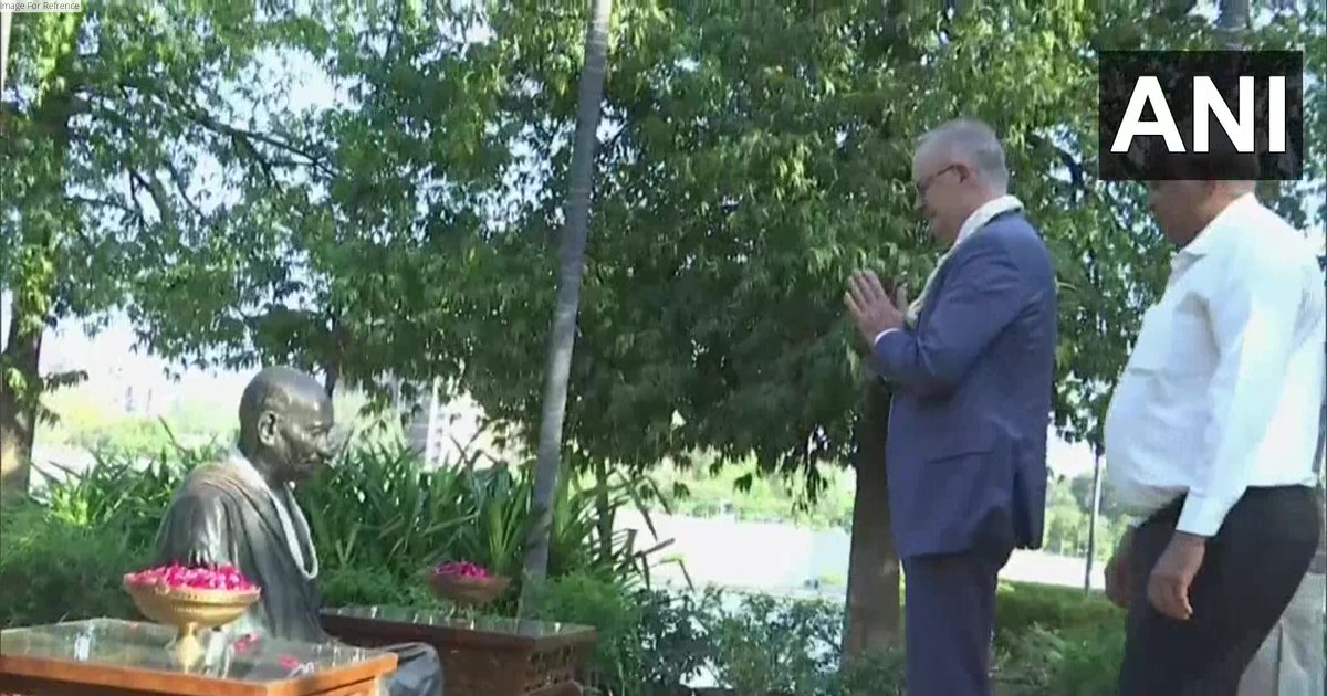 Australian PM Anthony Albanese visits Sabarmati Ashram, pays tributes to Mahatma Gandhi